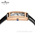 SKYSEED montre femme rétro mode petite montre carrée